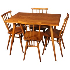 Vintage Ercol Dining Table Breakfast Table and Chairs Lucian Ercolani
