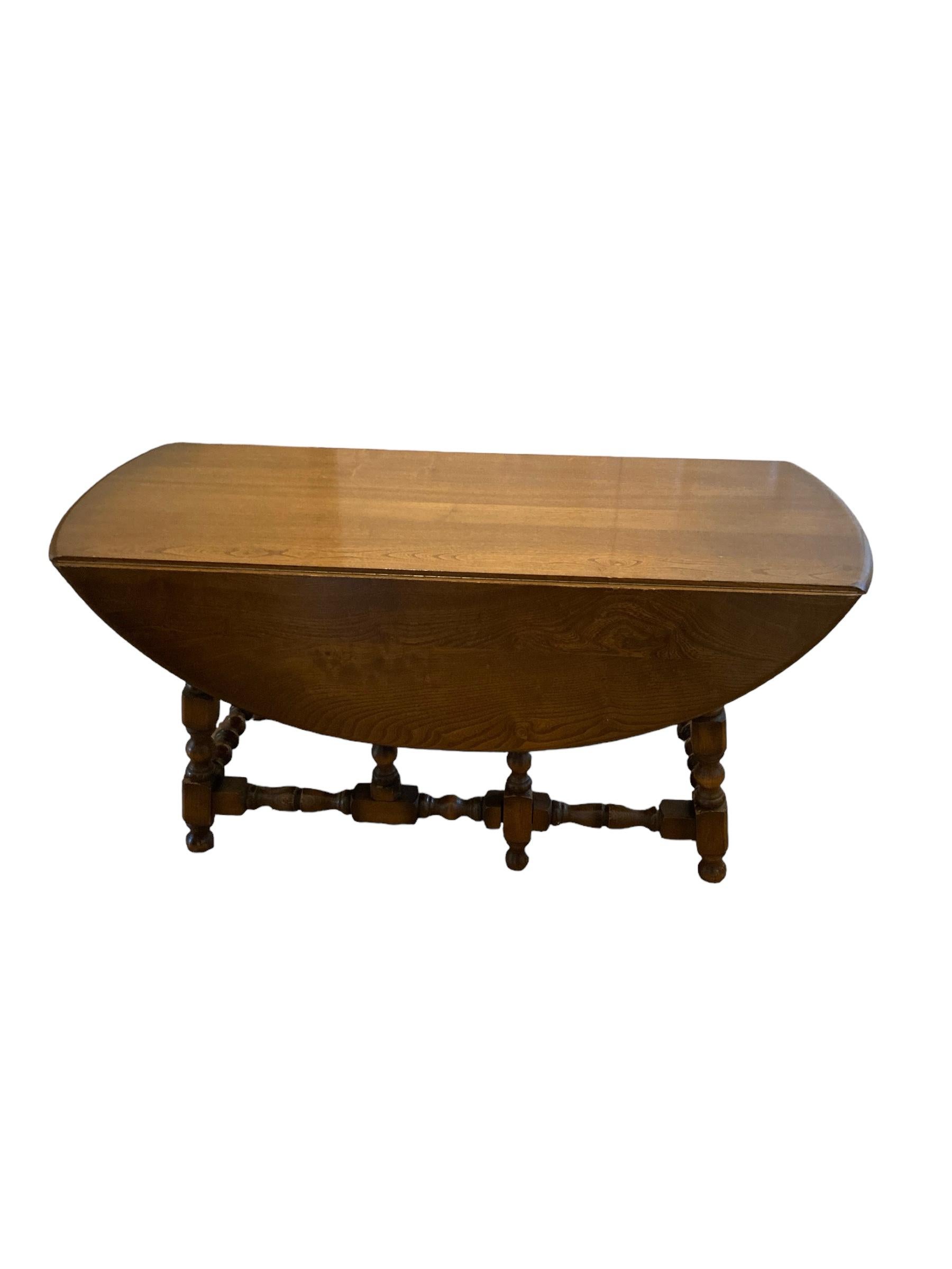 George III Vintage Ercol Golden Dawn Gate Leg Coffee, side table