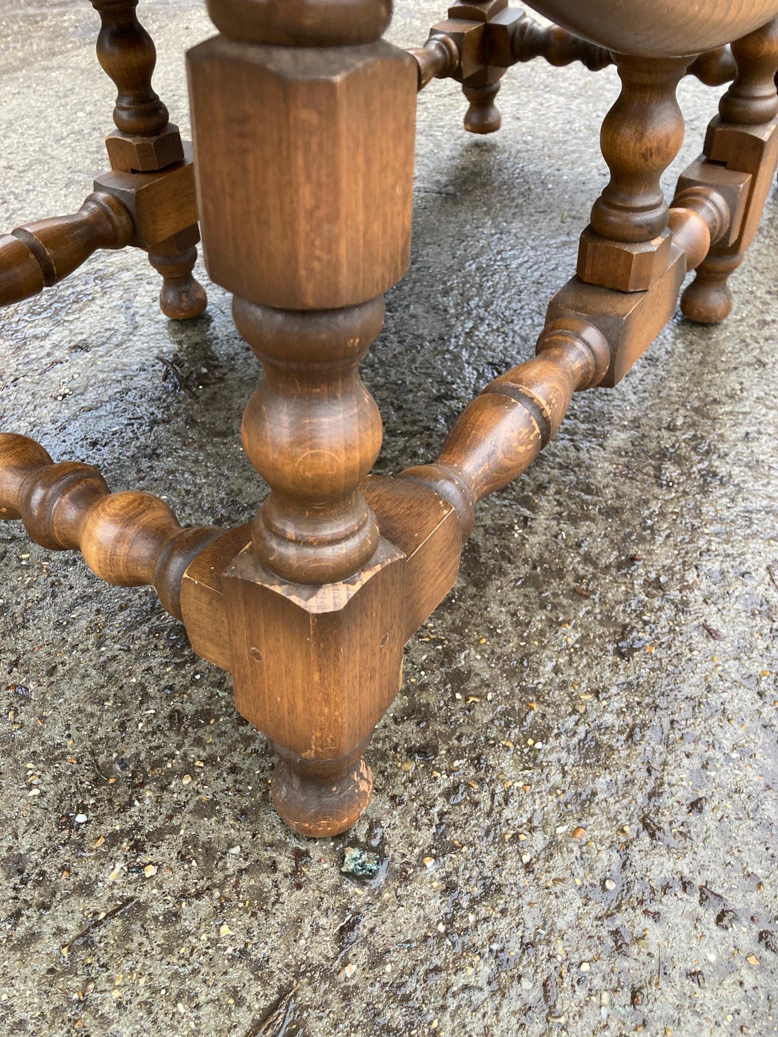 Turned Vintage Ercol Golden Dawn Gate Leg Coffee, side table