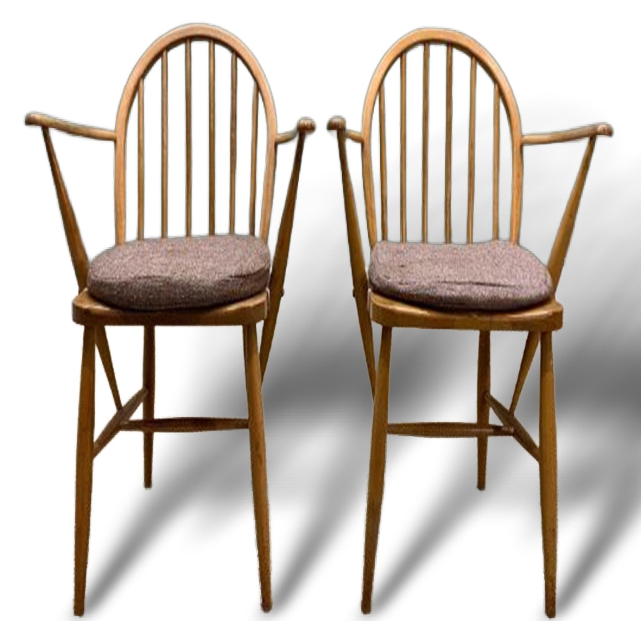 Vintage Ercol Hoop-Back Windsor Dining Chairs 2
