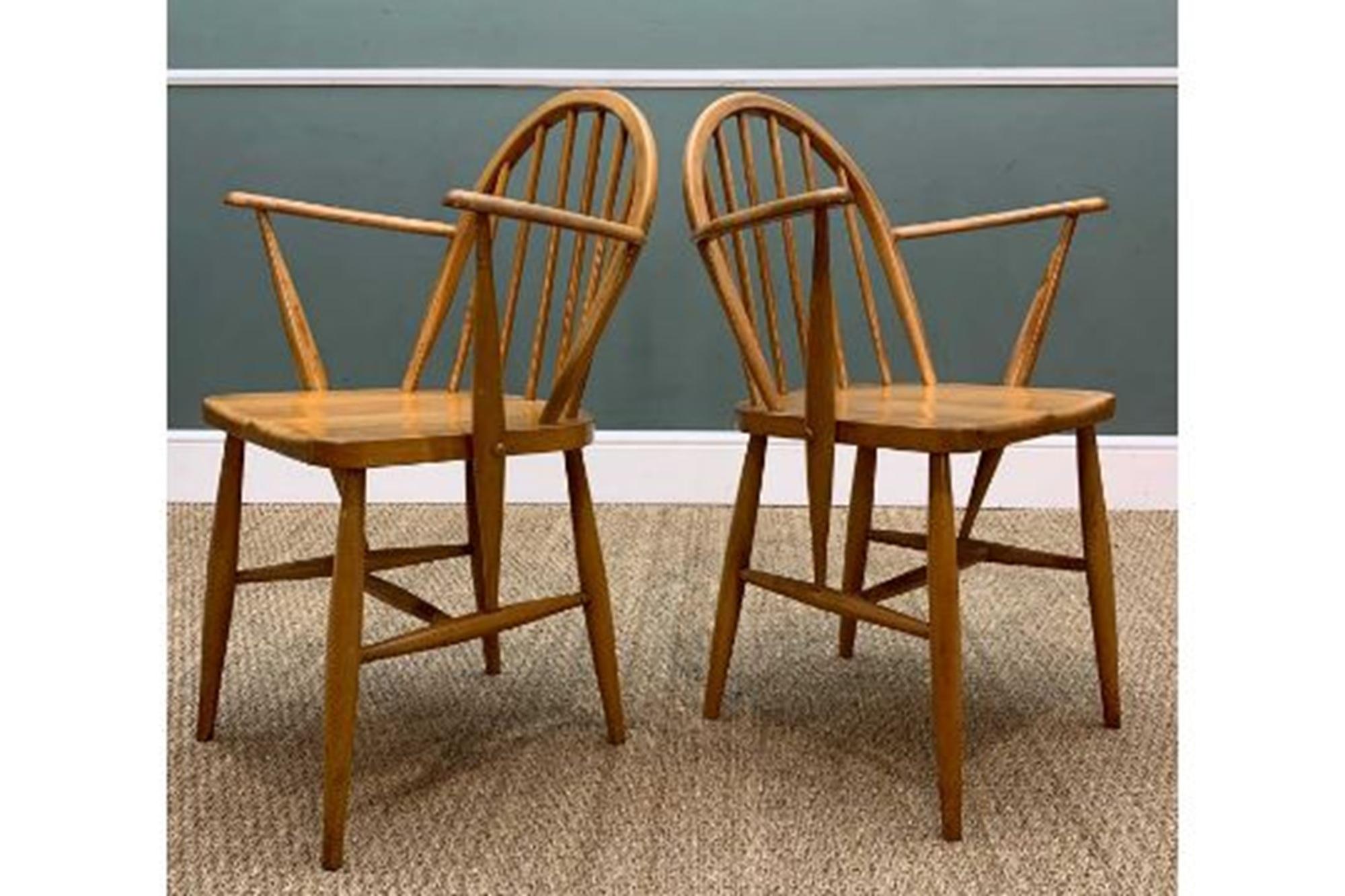 Vintage Ercol Hoop-Back Windsor Dining Chairs 4