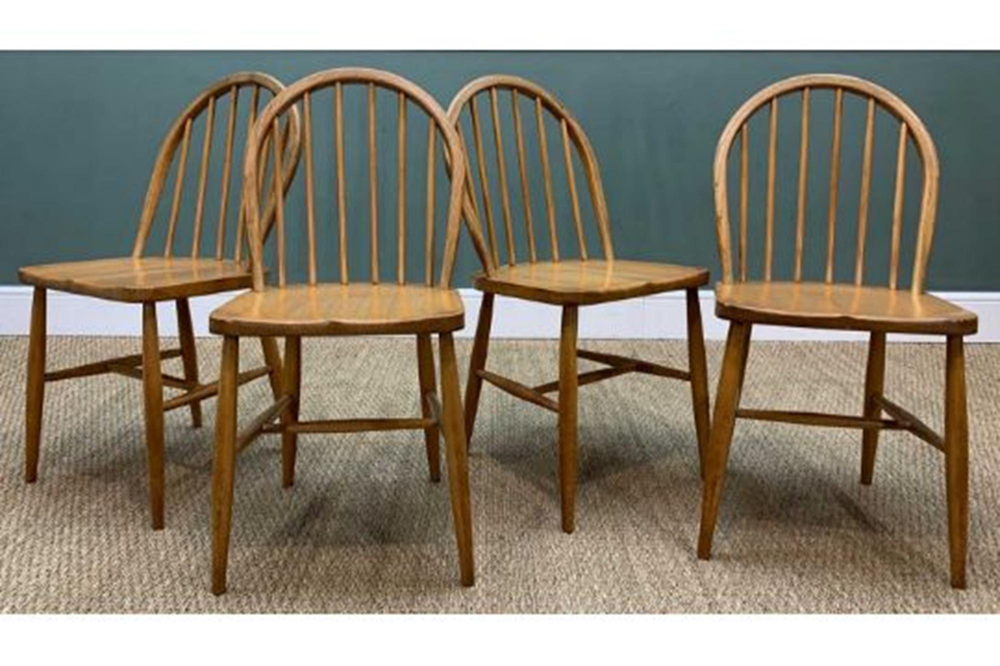 Elm Vintage Ercol Hoop-Back Windsor Dining Chairs