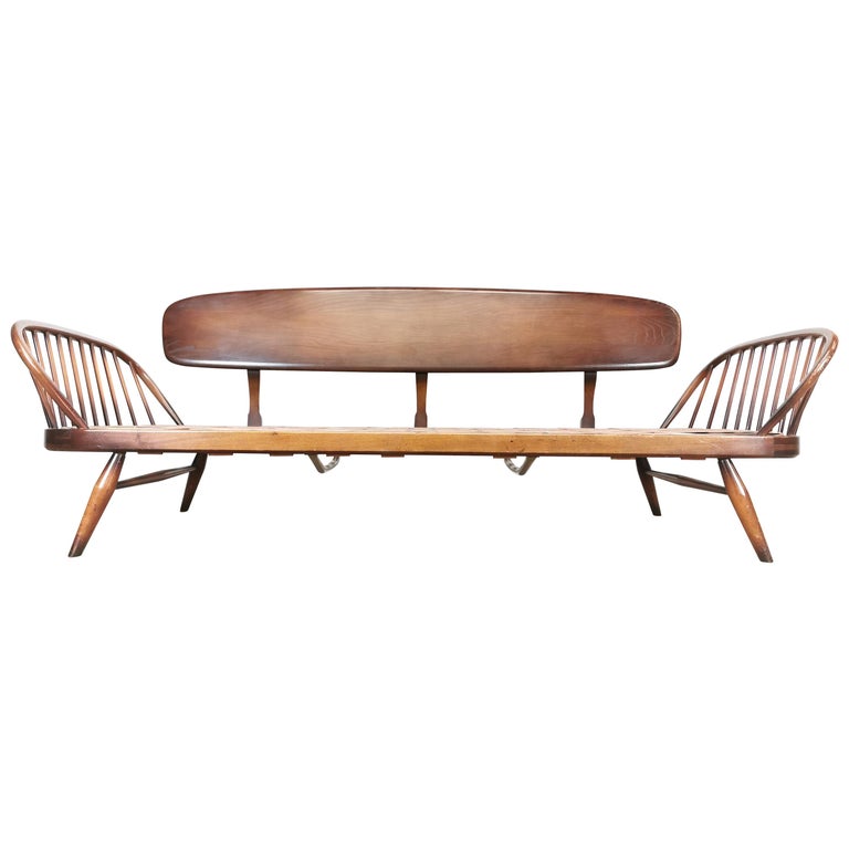 Vintage Ercol Midcentury Studio Day Bed Couch Sofa And Cushions
