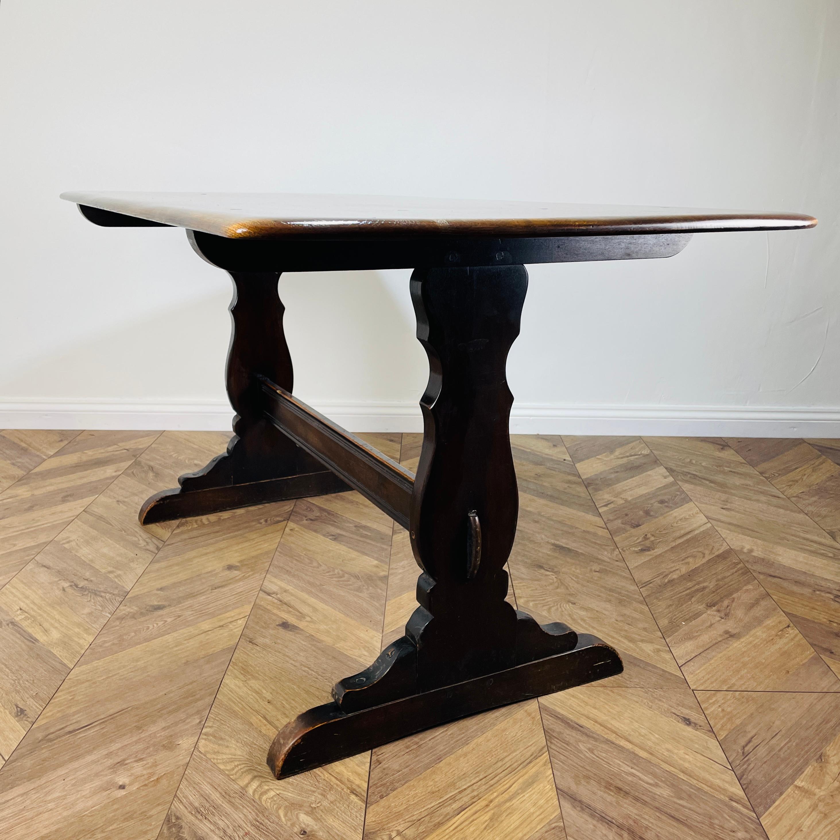 Vintage Ercol Refectory Dining Table Model 419, 1960s 4