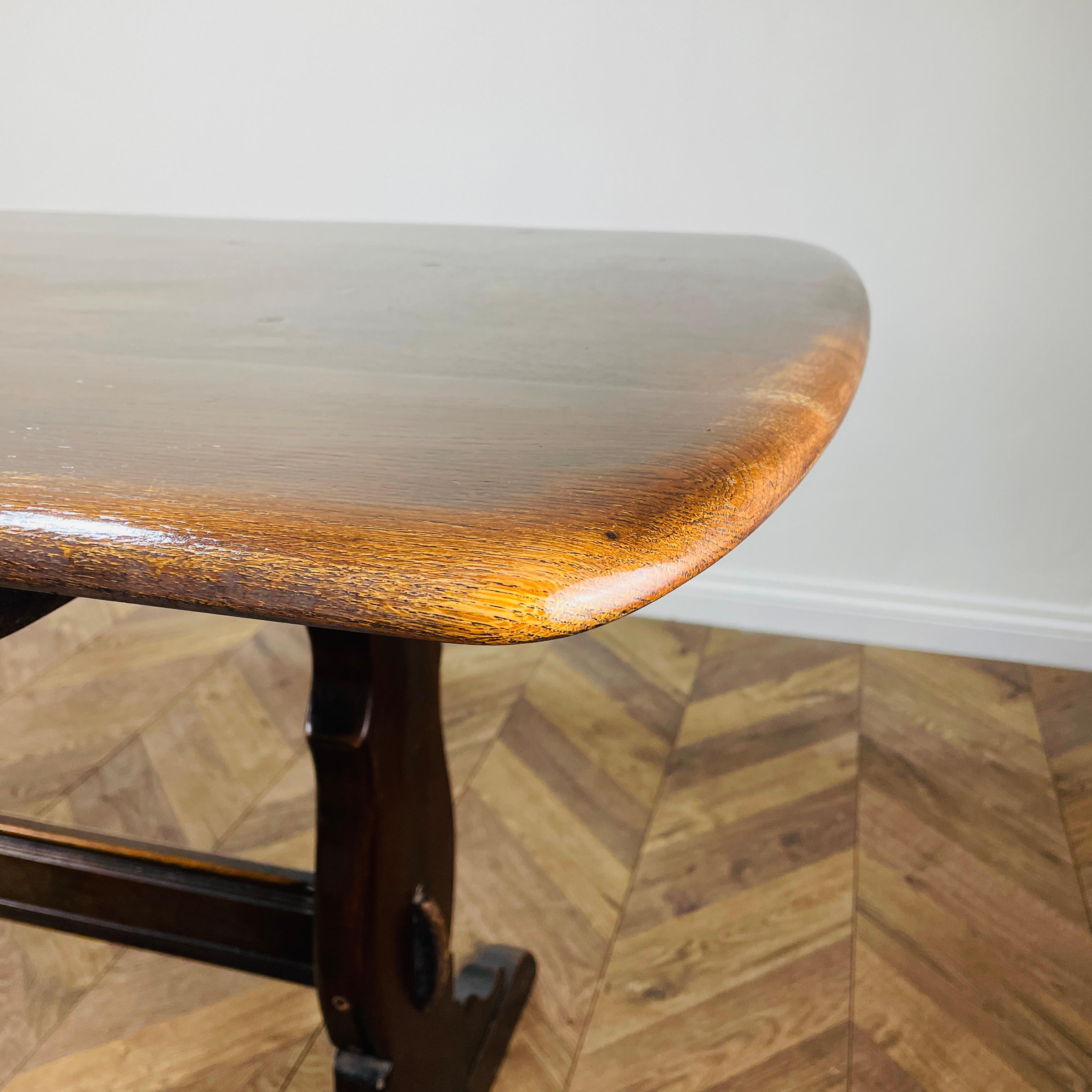 Vintage Ercol Refectory Dining Table Model 419, 1960s 2