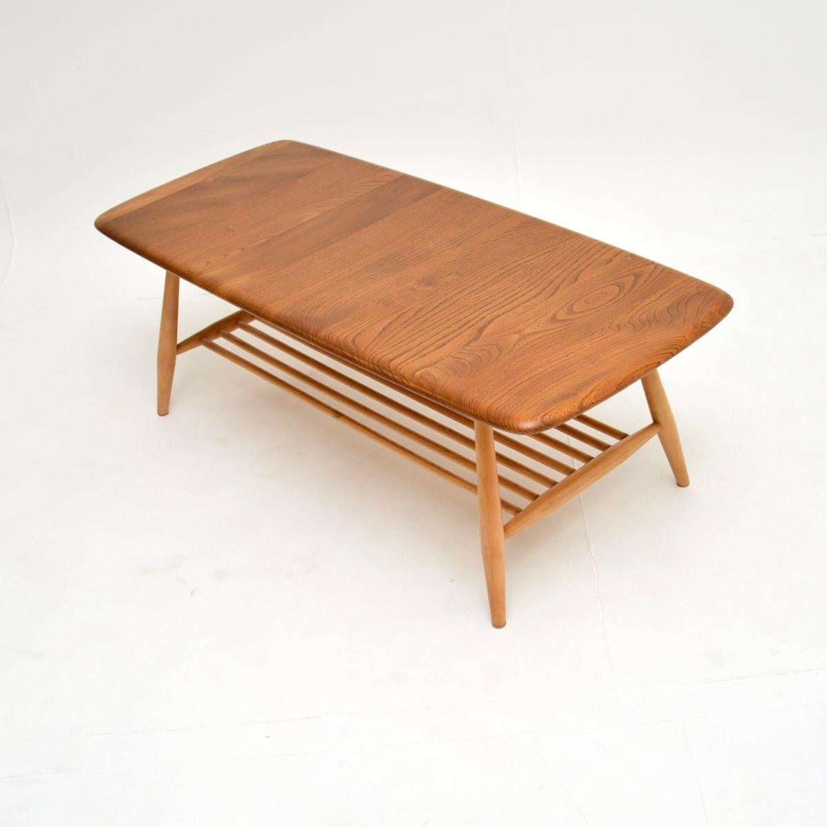 Mid-Century Modern Vintage Ercol Windsor Coffee Table