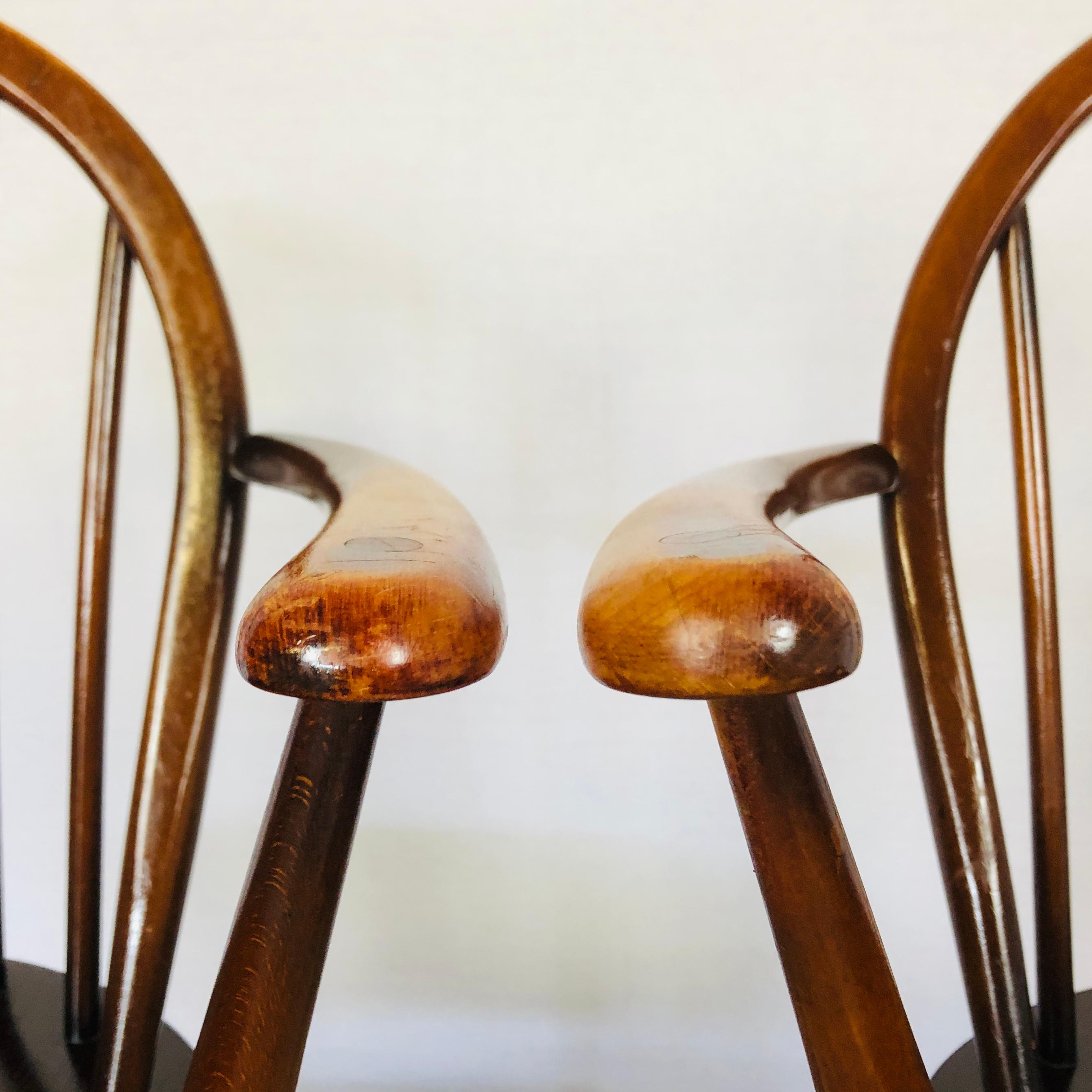 Vintage Ercol Windsor Fleur De Lys Chairs, 1960s, Set of 8 4