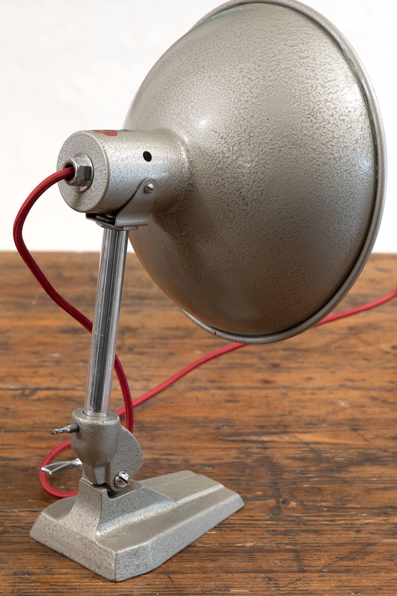 British Vintage Ergon Desk Lamp with an Aluminium Shade, 1960s For Sale