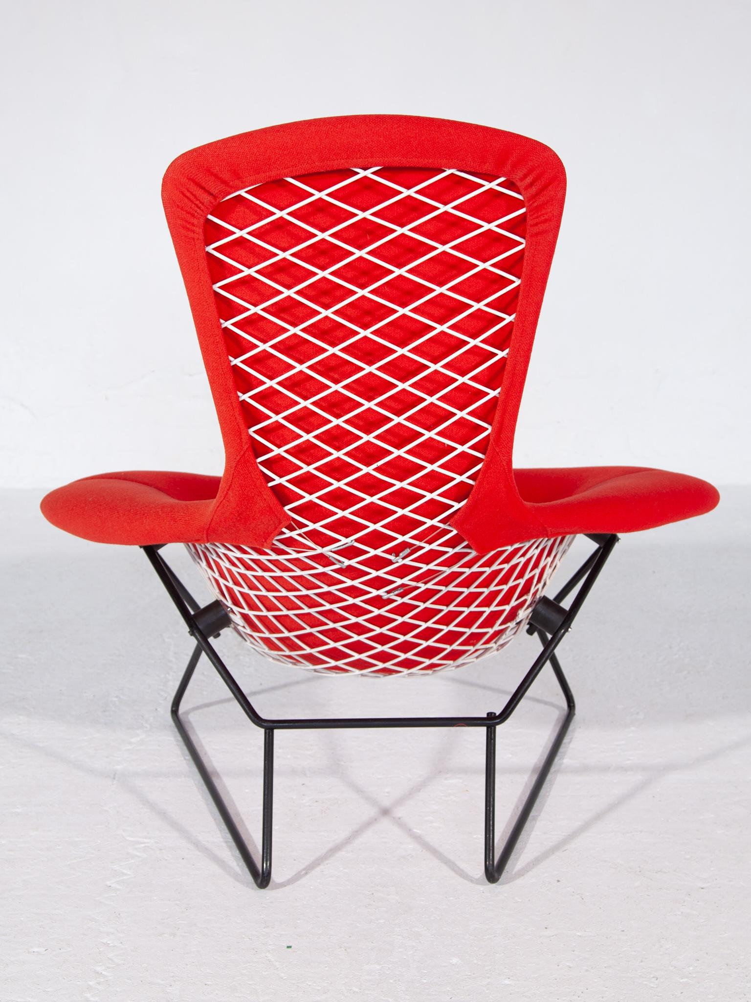 Mid-Century Modern Vintage Ergonomic Harry Bertoia Lounge Bird Chair for Knoll For Sale