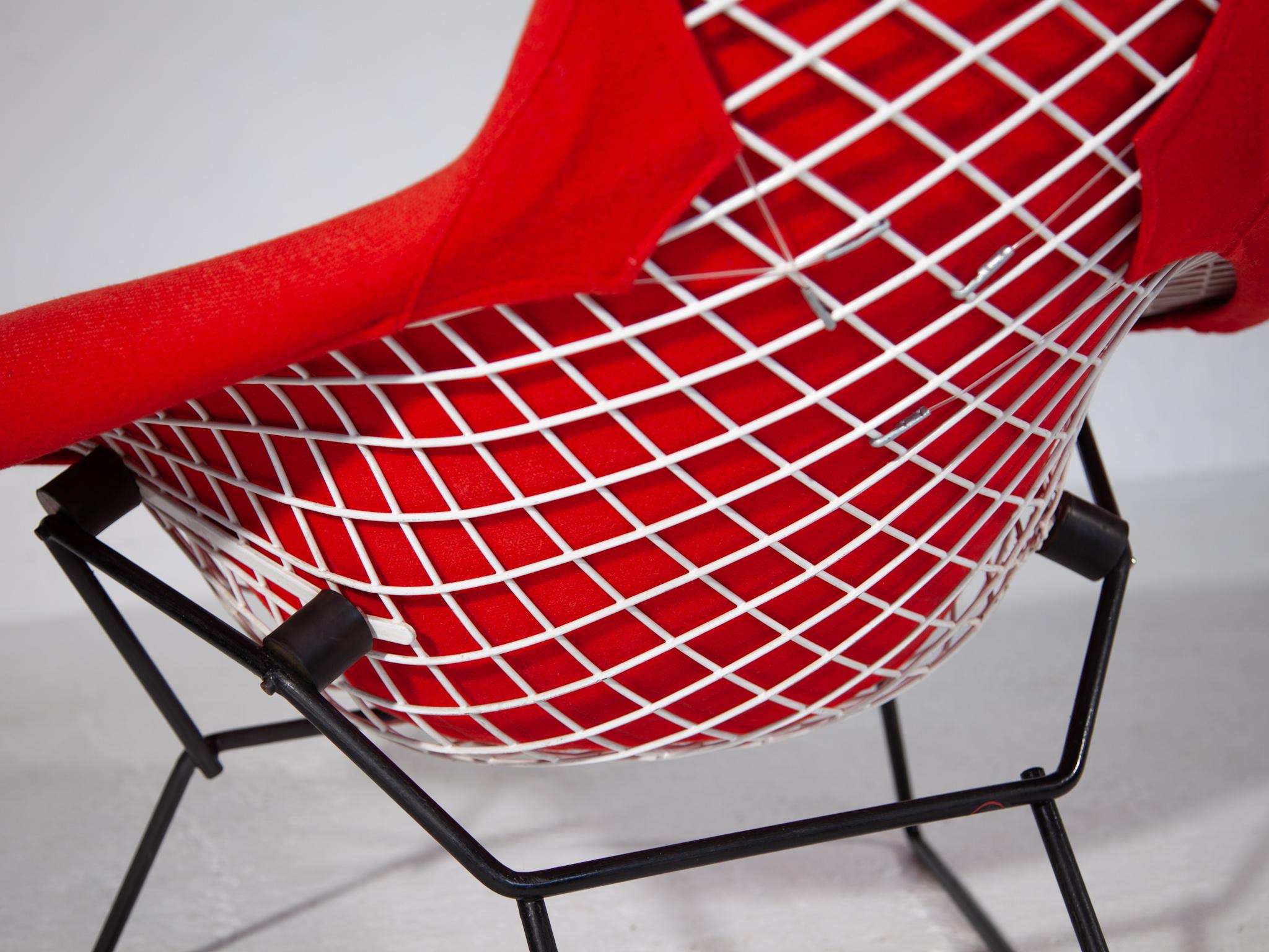 Harry Bertoia fauteuil de salon ergonomique vintage avec oiseaux pour Knoll en vente 2