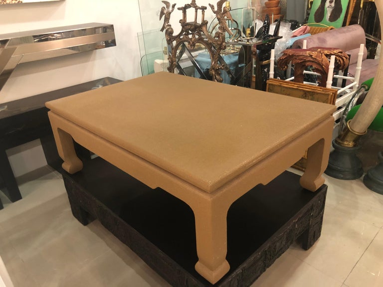 Vintage Ernest C. Masi Linen Raffia Wrapped Coffee ...