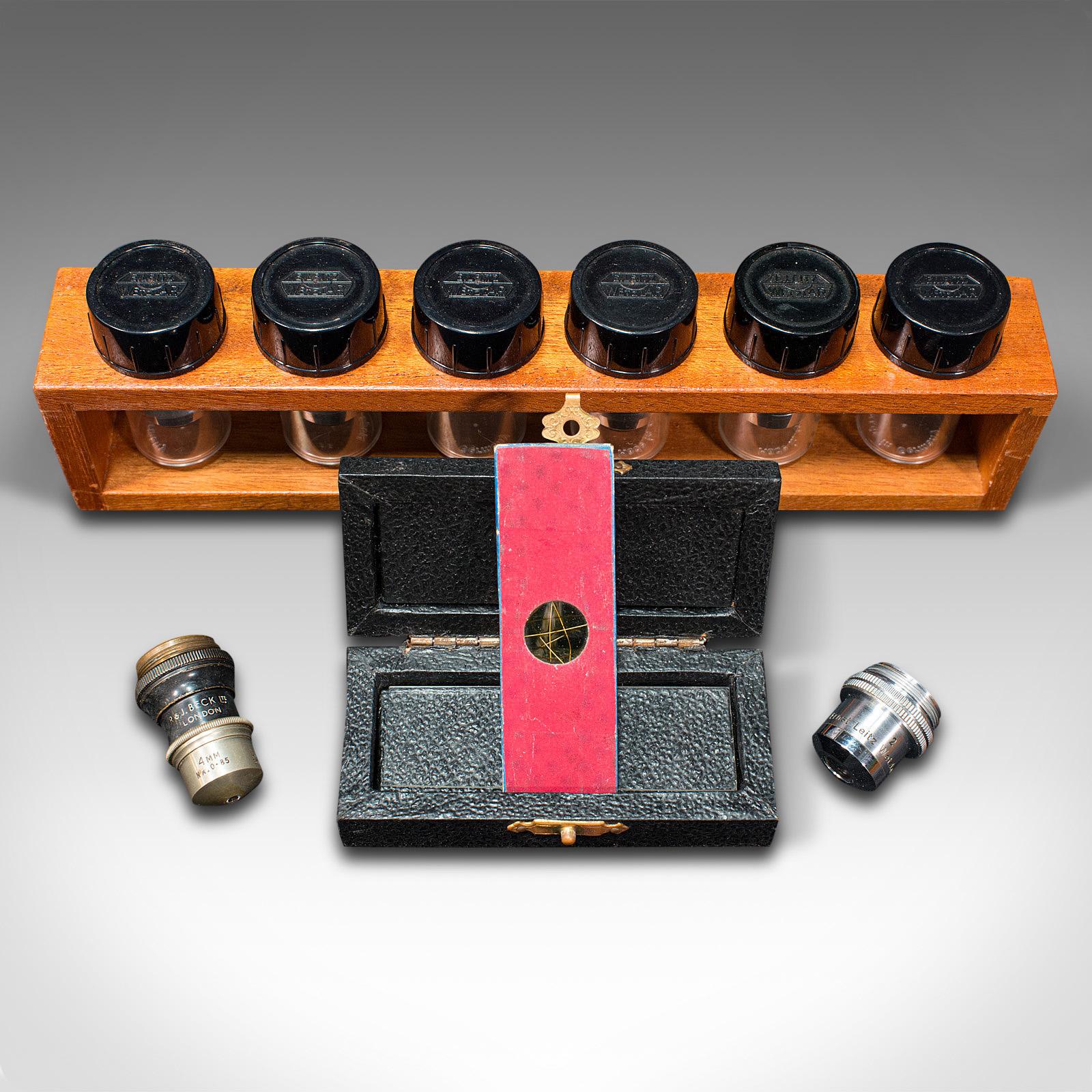 Vintage Ernst Leitz Microscope, German, Dialux, Scientific Instrument, C.1960 2