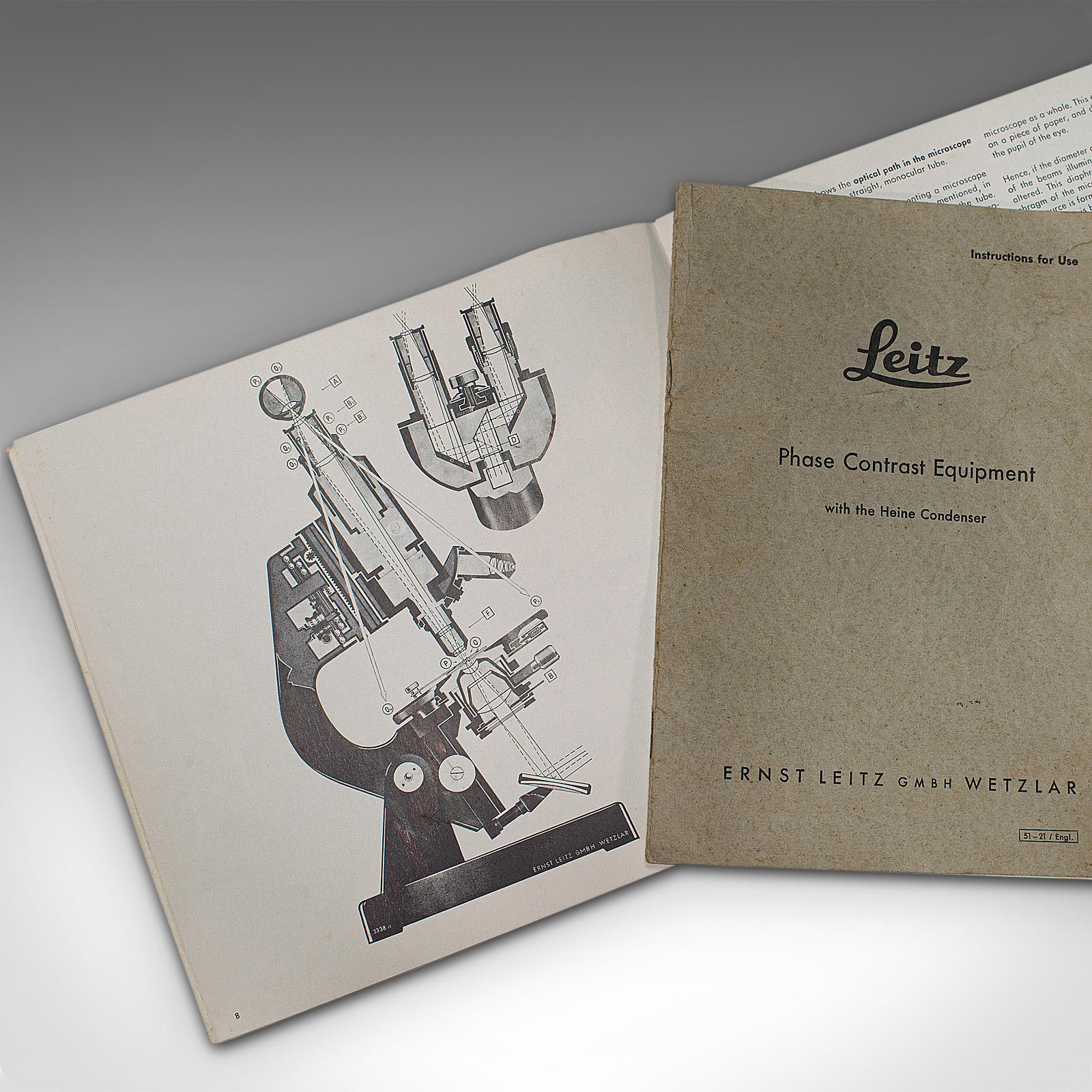 Vintage Ernst Leitz Microscope, German, Dialux, Scientific Instrument, C.1960 3