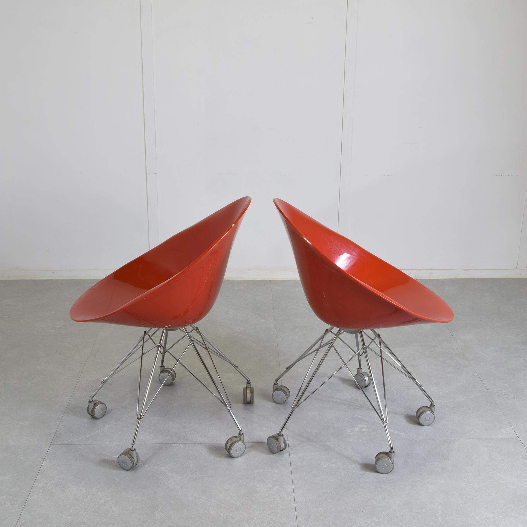 Metal Vintage Eros Eiffel Chair by Philippe Starck for Kartell Italy For Sale