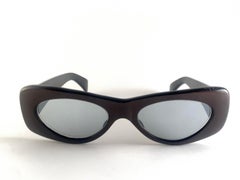 Vintage Errebi Metallic Burgundy 1960's Mid Century Sunglasses Made In France