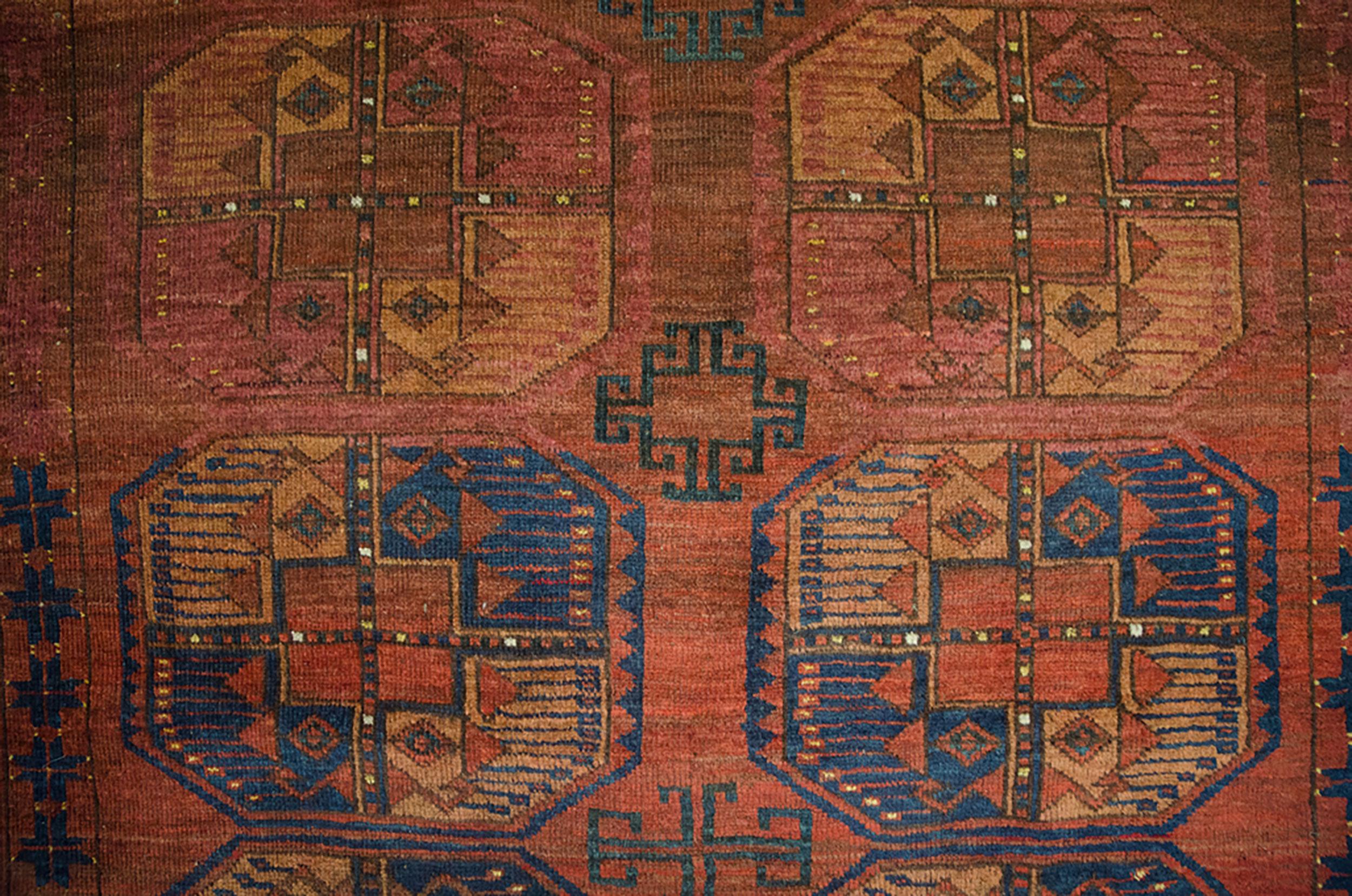 Mid-20th Century Vintage Ersari Rug, Afghanistan For Sale