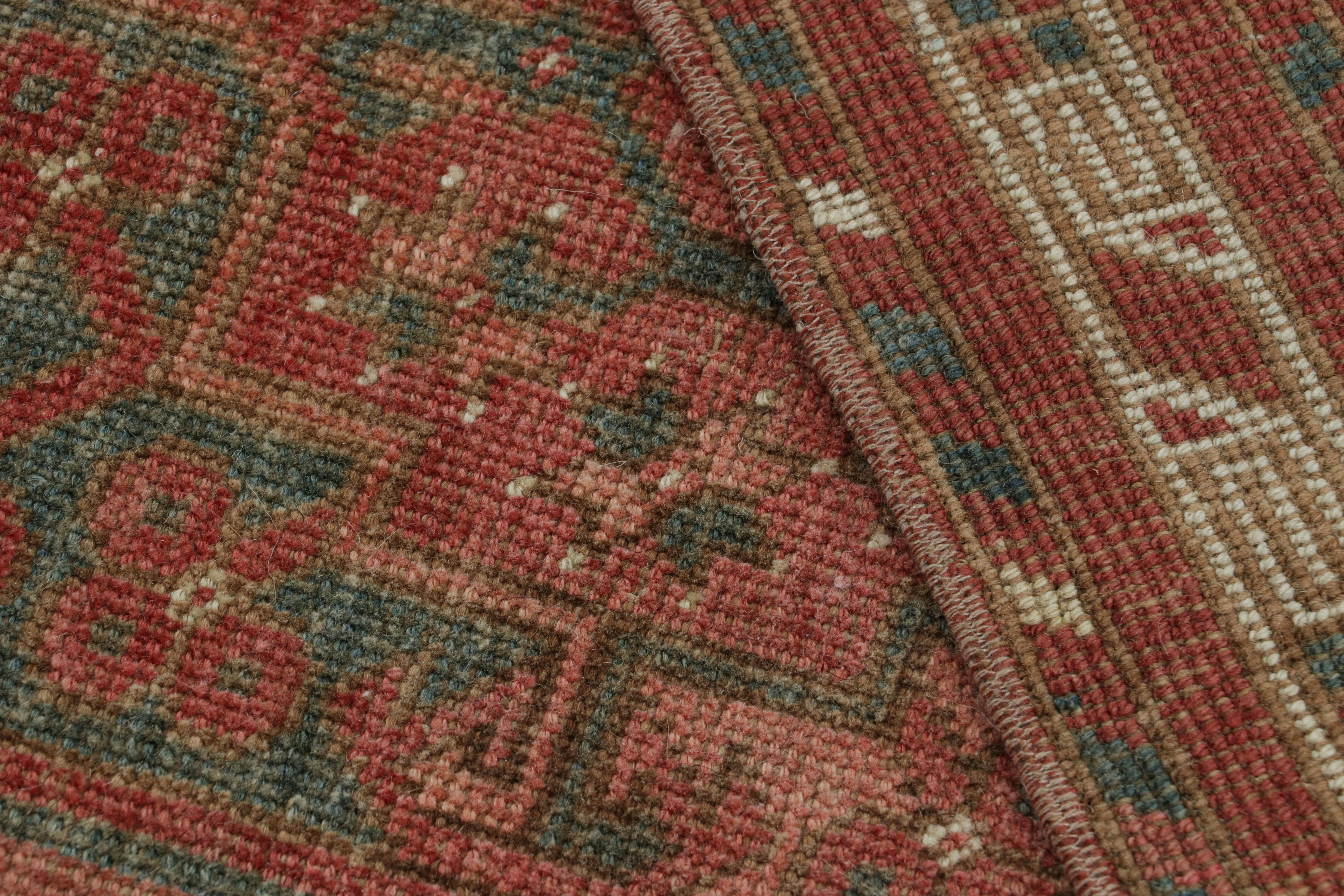 Mid-20th Century Vintage Ersari Rug in Red with Geometric Medallions, from Rug & Kilim For Sale