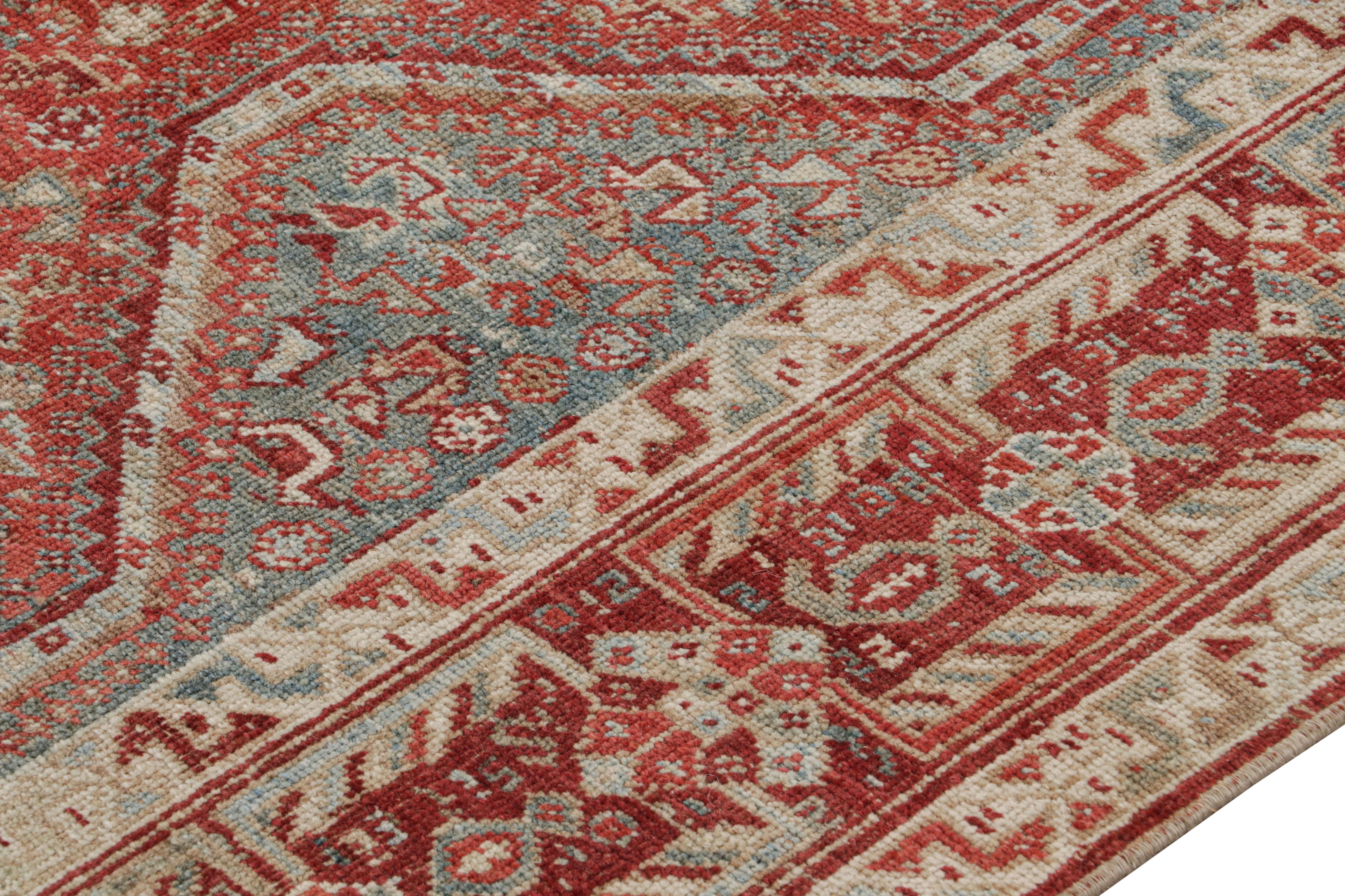 Alter Ersari-Teppich in Rot mit geometrischen Mustern von Rug & Kilim (Stammeskunst) im Angebot