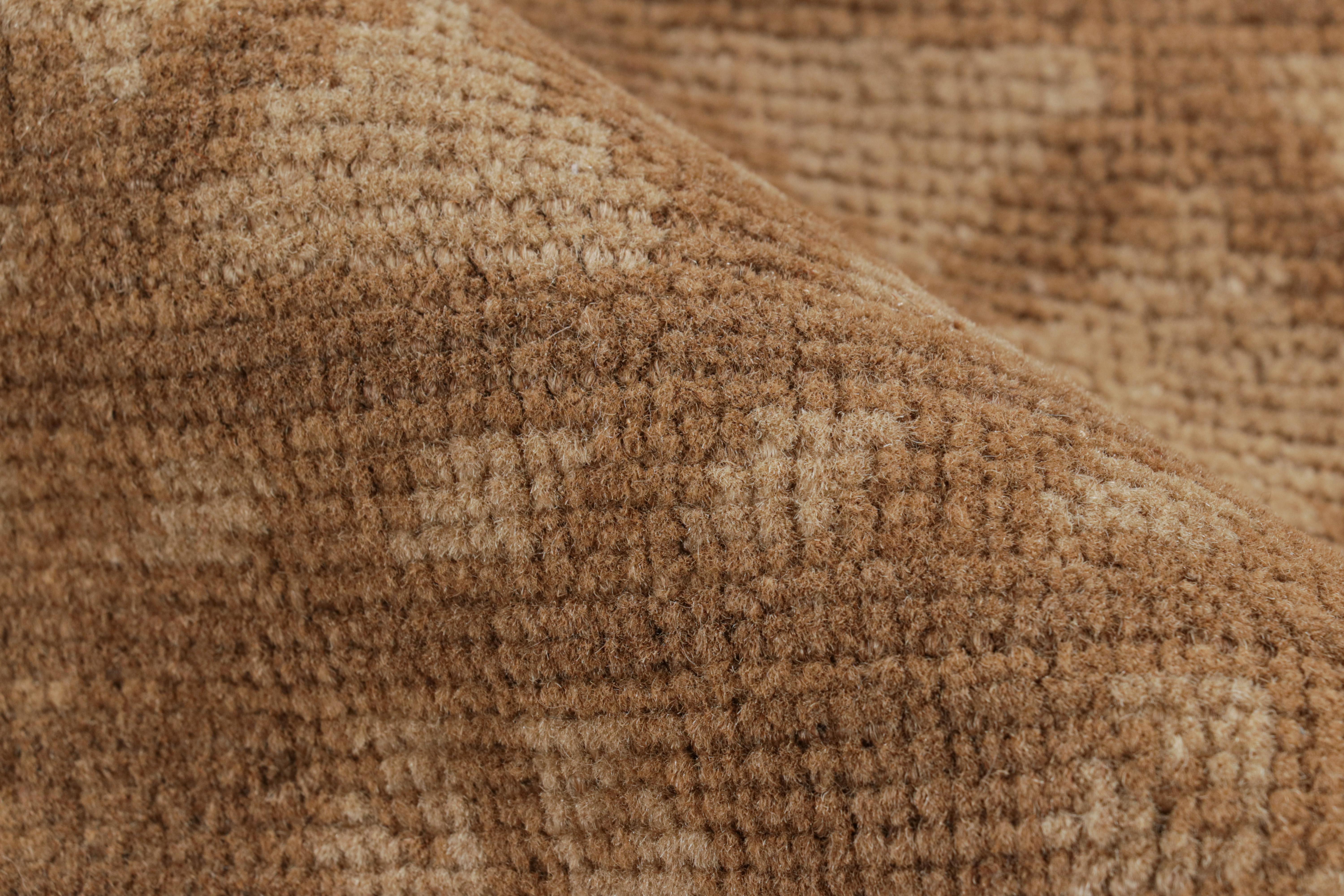Alfombra vintage Ersari con medallones geométricos beige-marrón, de Rug & Kilim Lana en venta