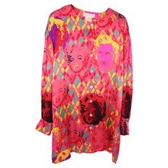 Camicia vintage in seta Escada by Margaretha Ley Marilyn Monroe - EU 42