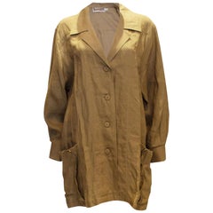 Sobrecamisa /chaqueta de lino Escada vintage
