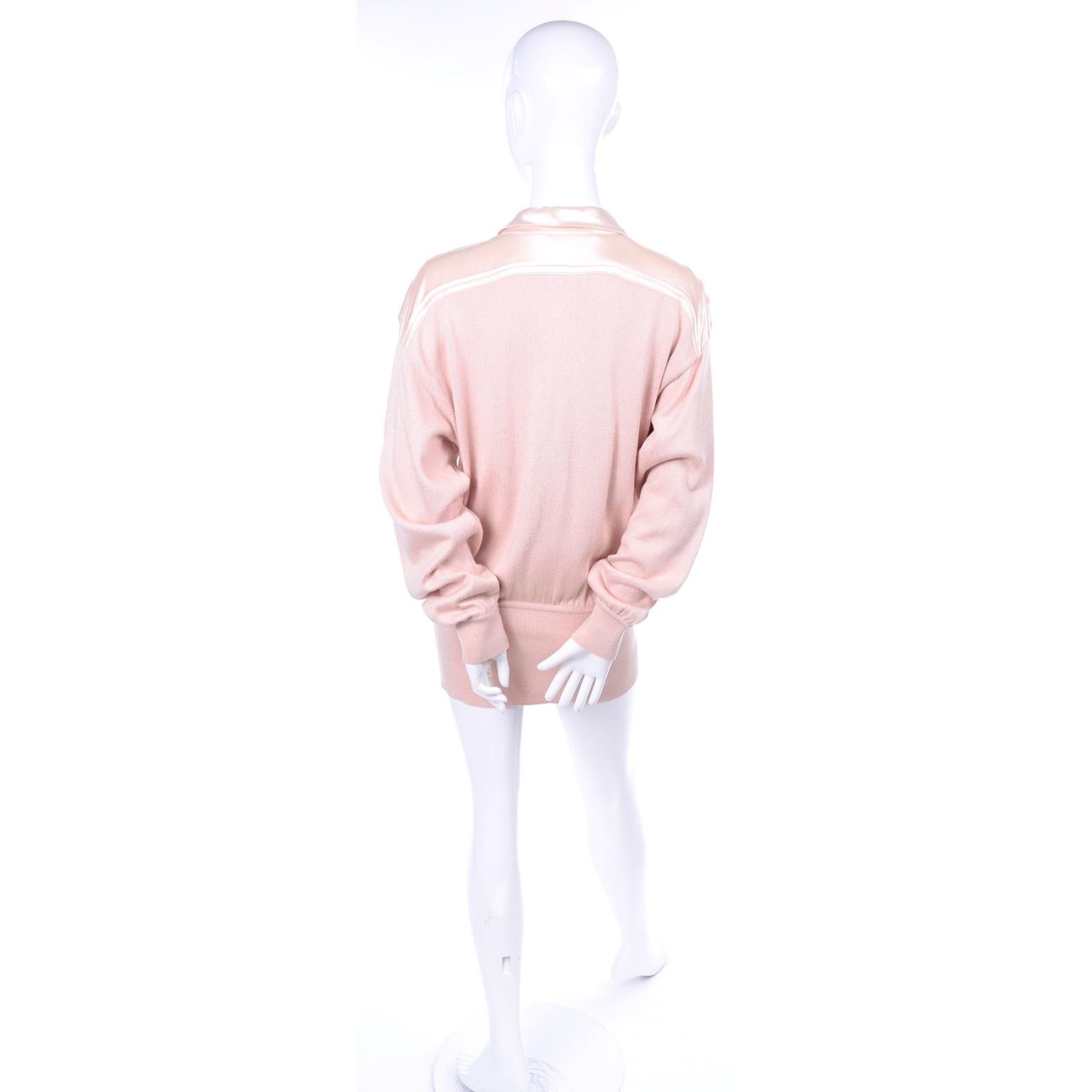nude pink sweater