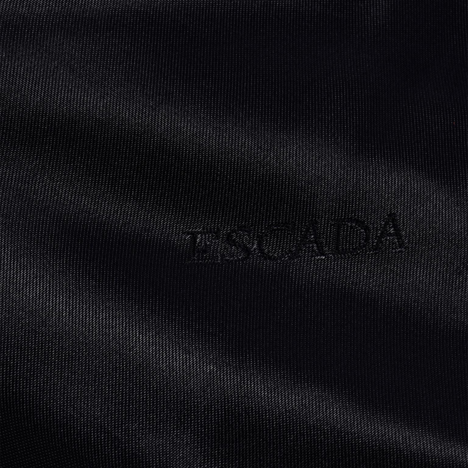 Vintage Escada Rote und schwarze Lederjacke mit goldenen Nieten von Margaretha Ley 6