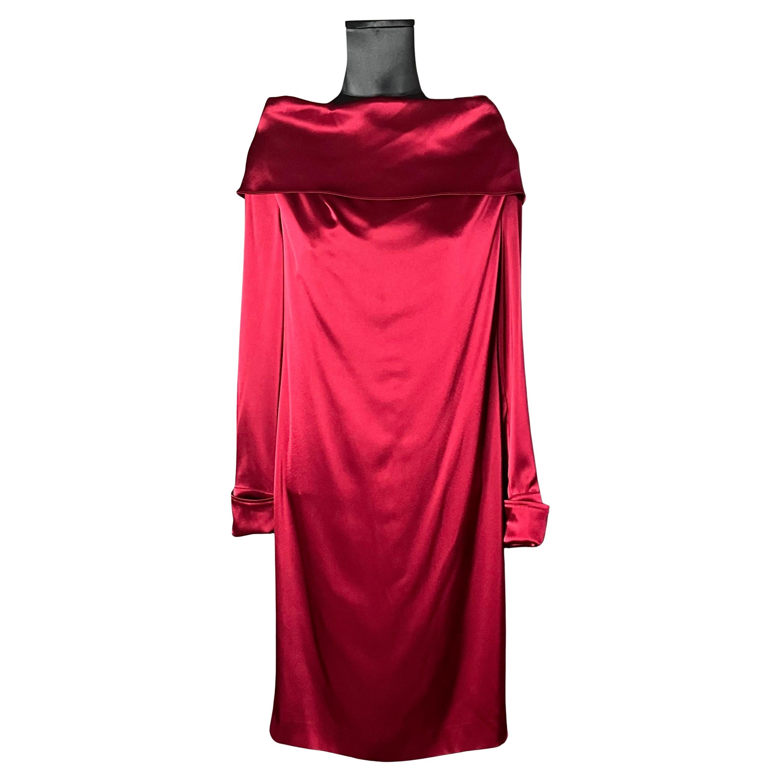 Vintage Escada Red Off the Shoulder Dress For Sale
