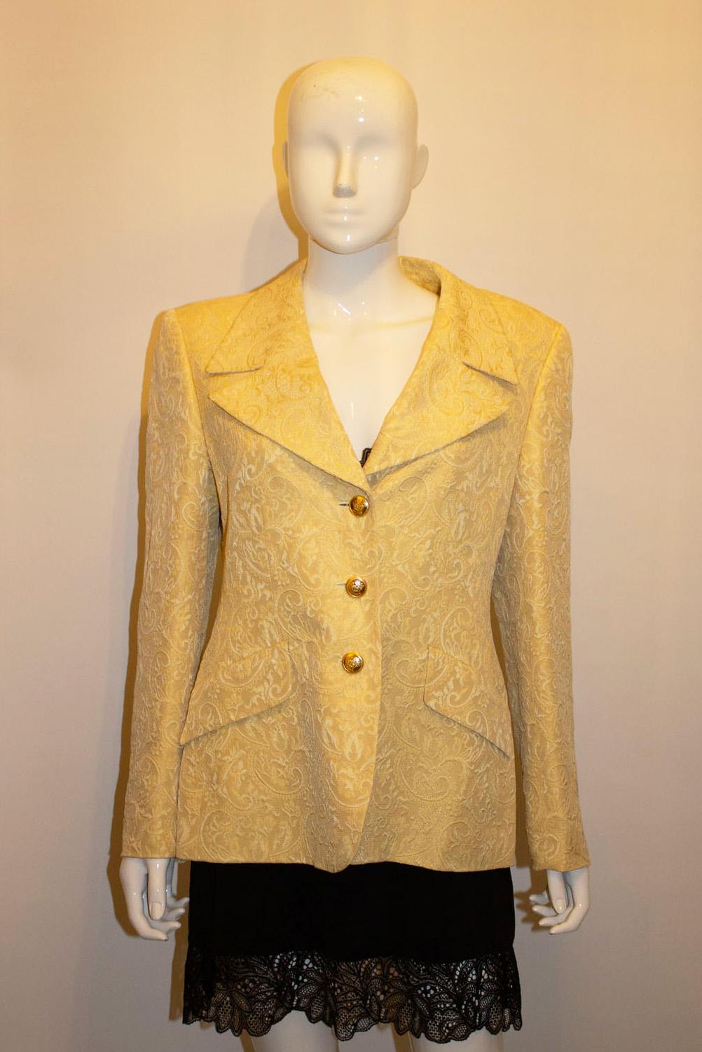 Vintage Escada Silk /Wool Mix Jacket For Sale 1
