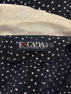 Vintage Escada Spot Silk Dress