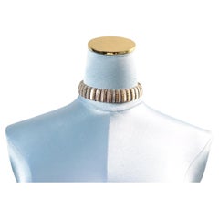 Vintage Esha Randel MOP with Diamante Bars Choker Circa 1950s