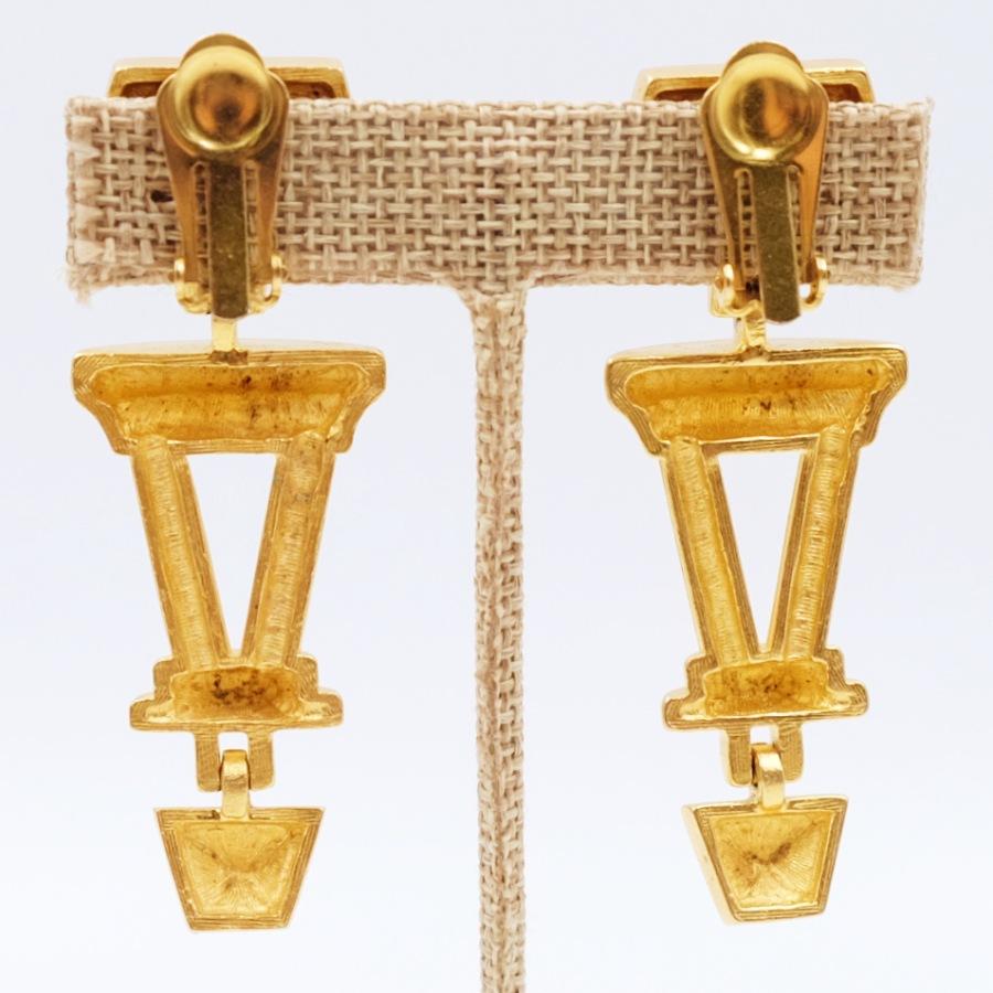 Women's or Men's Vintage Essex Massive Earrings 1980s