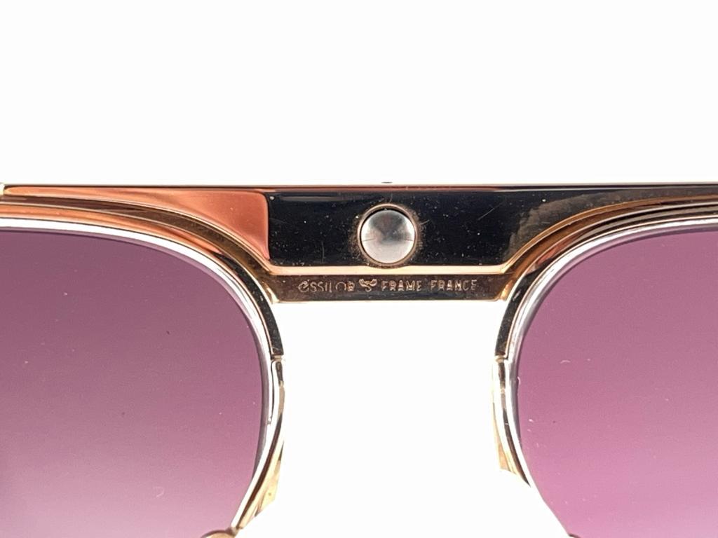 Men's Vintage Essilor Light Rose Lenses France 1970's France Sunglasses   For Sale