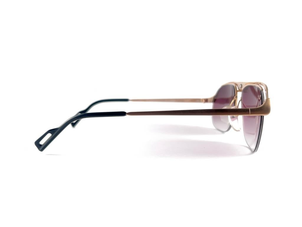 Vintage Essilor Light Rose Lenses Frankreich 1970er Frankreich Sonnenbrille, Vintage   im Angebot 4