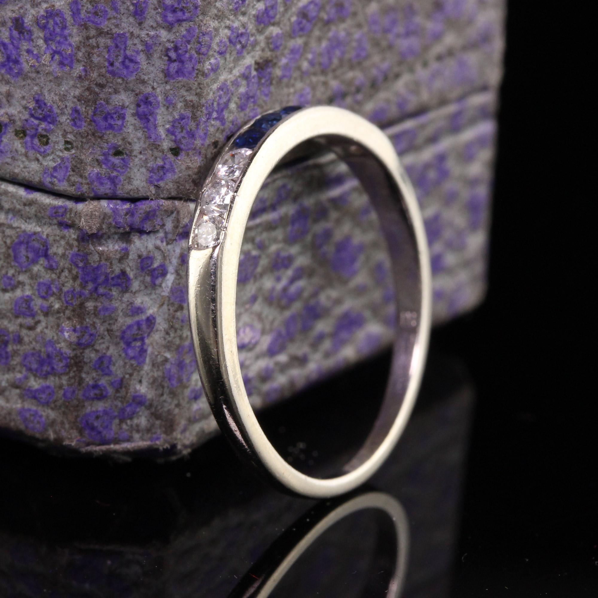 antique sapphire wedding band