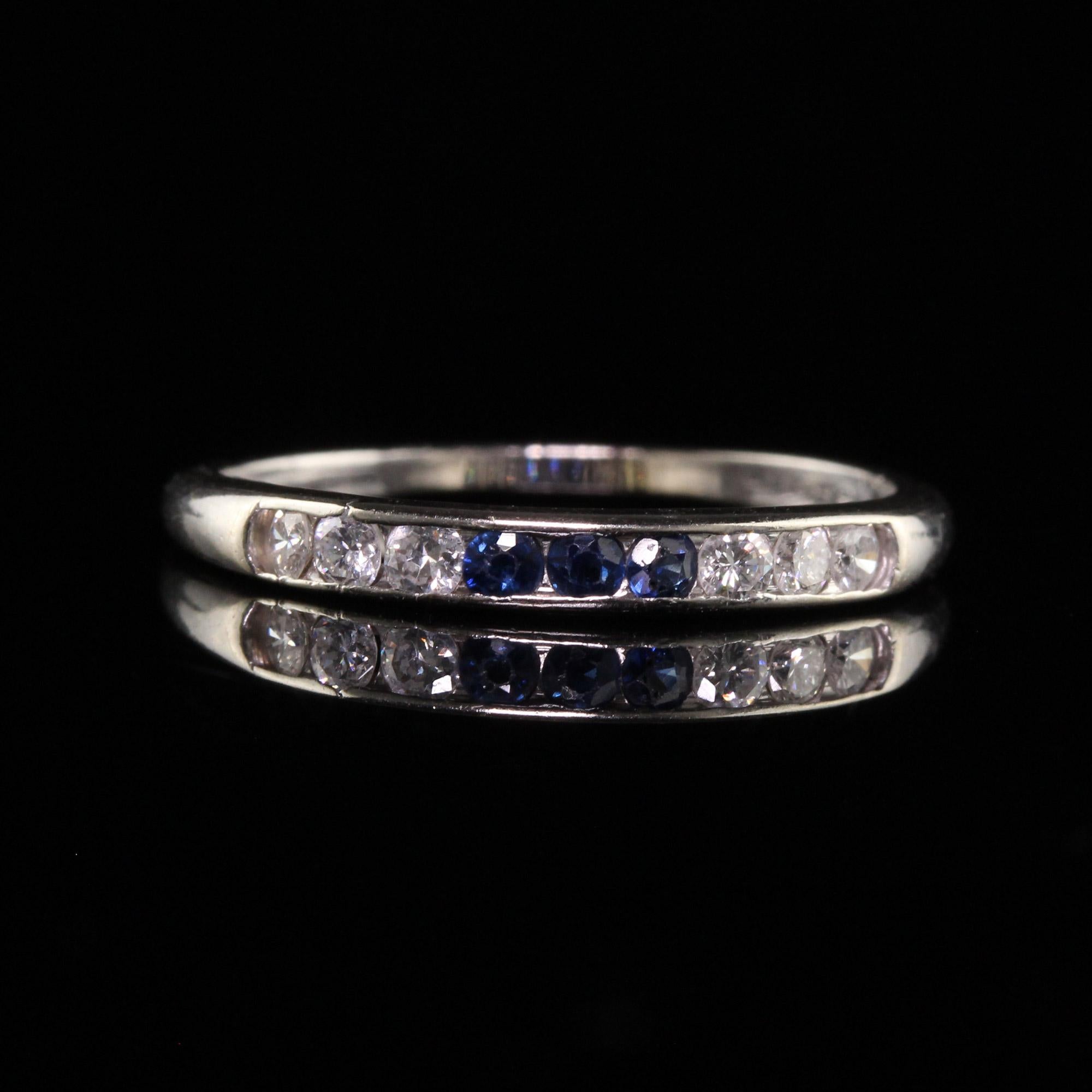 vintage sapphire wedding bands