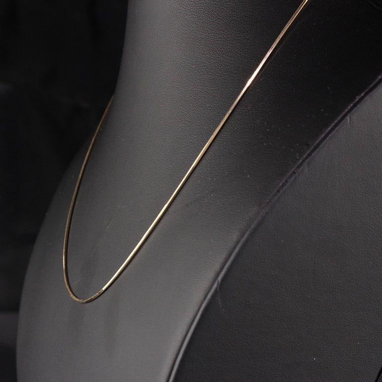 Vintage Estate 14K Yellow Gold Box Chain, 18 Inches For Sale 2