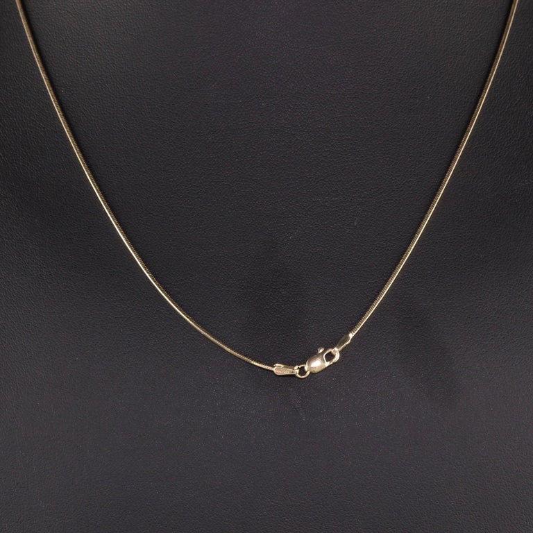 Vintage Estate 14K Yellow Gold Box Chain, 18 Inches For Sale 3