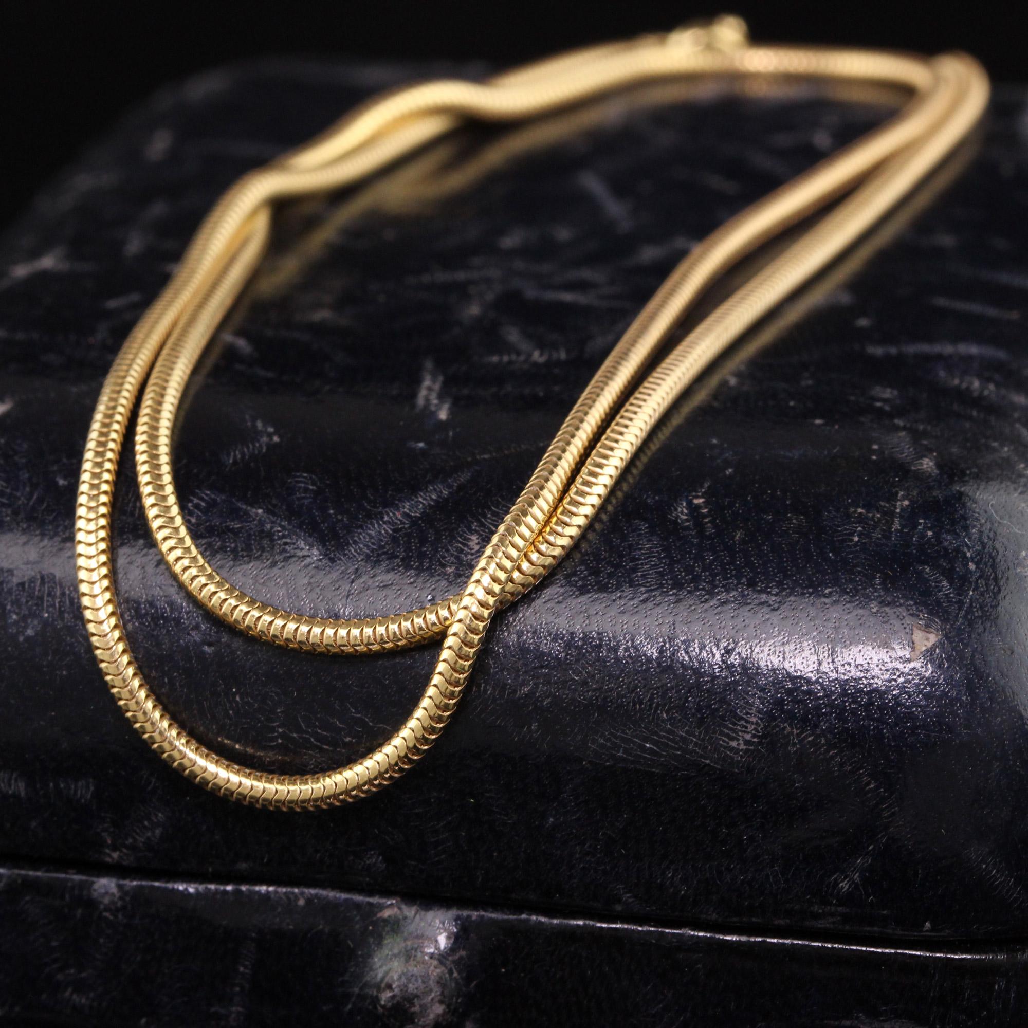 estate yellow gold necklace