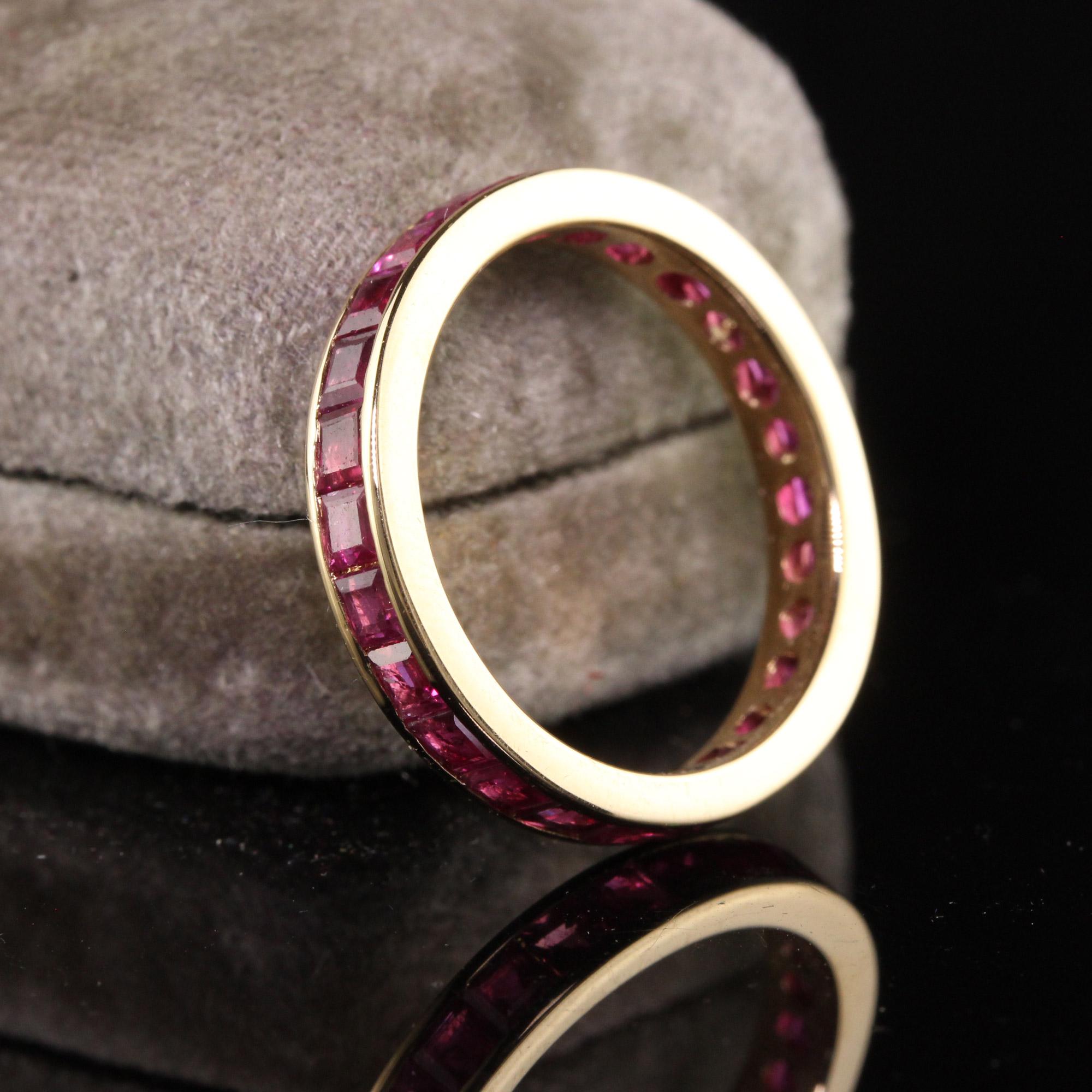 vintage ruby eternity ring