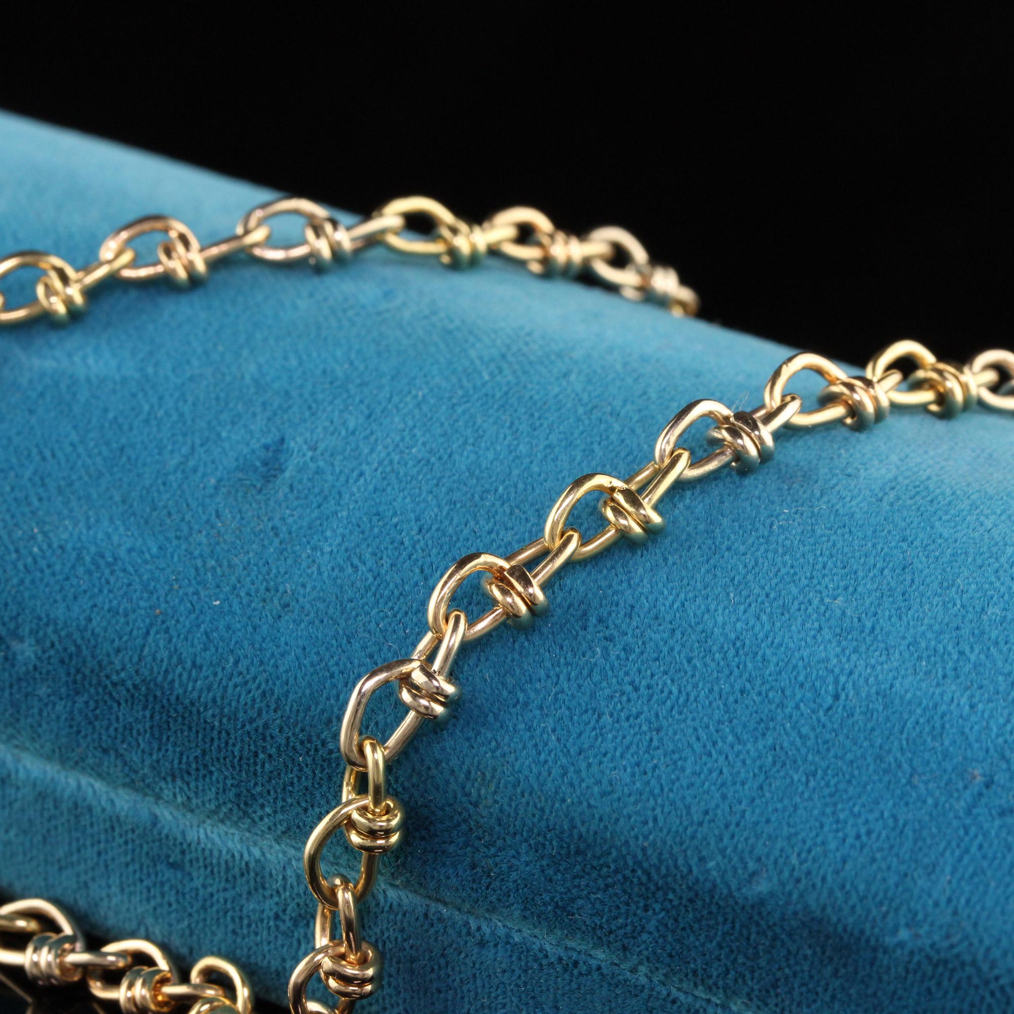 twisted link chain necklace