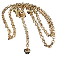 Vintage Estate Bvlgari 18K Yellow Gold Cable Link Necklace Chain - 19.5 inches