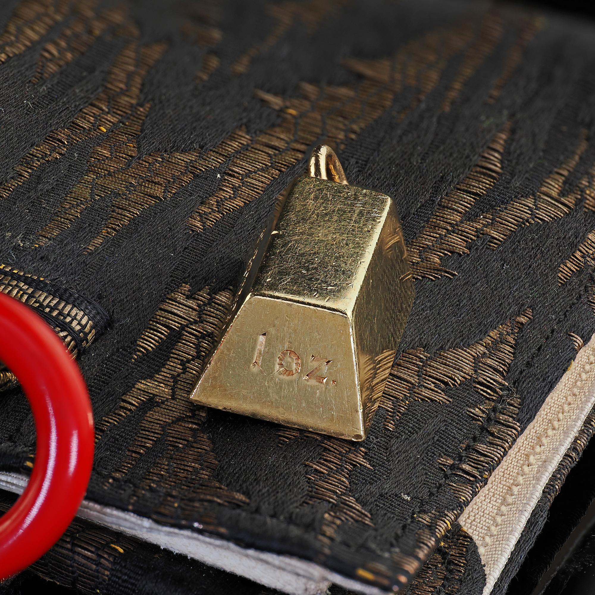 Vintage Estate Cartier 18K Gelbgold 1 OZ Bar-Anhänger, Vintage im Angebot 2
