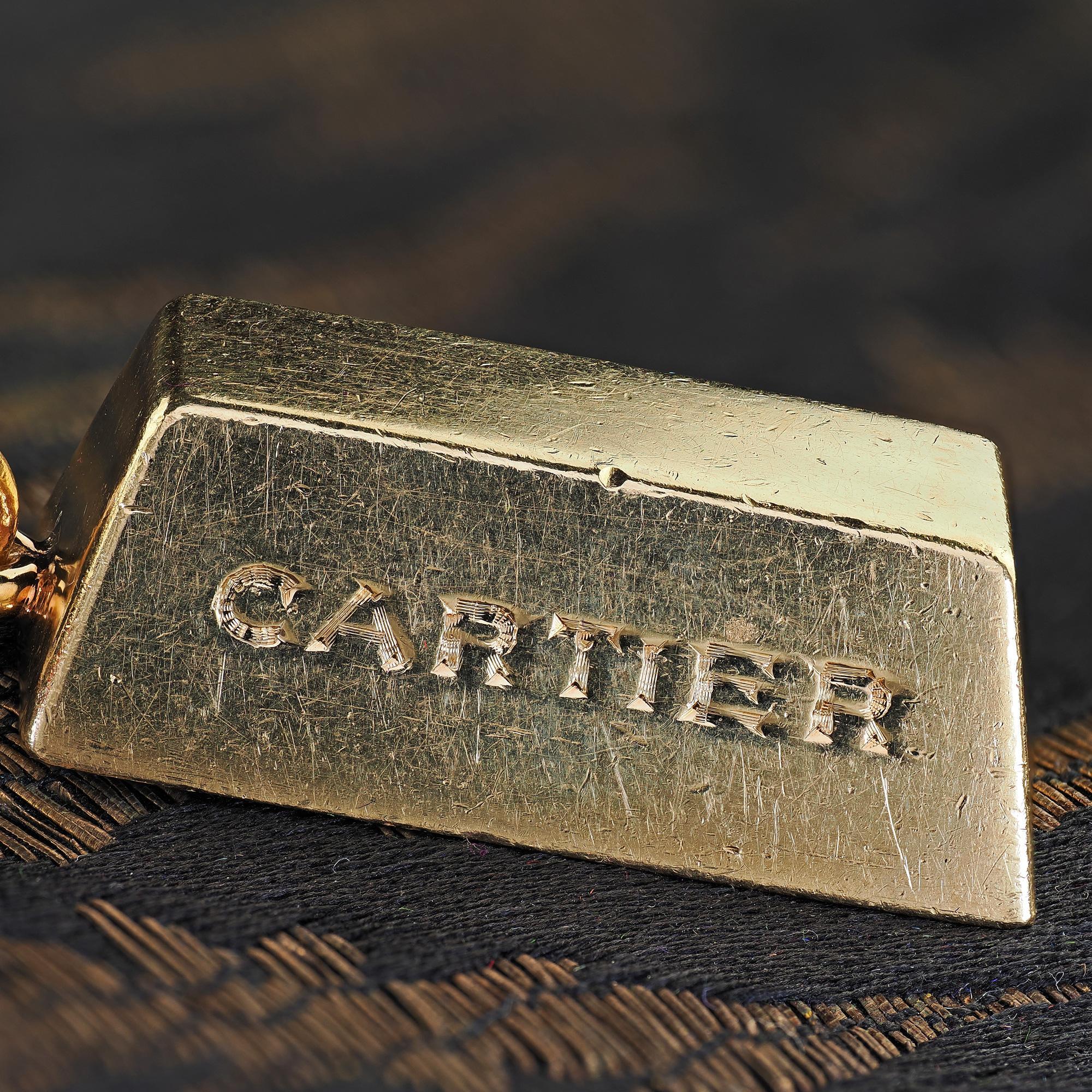 Vintage Estate Cartier 18K Gelbgold 1 OZ Bar-Anhänger, Vintage im Angebot 4
