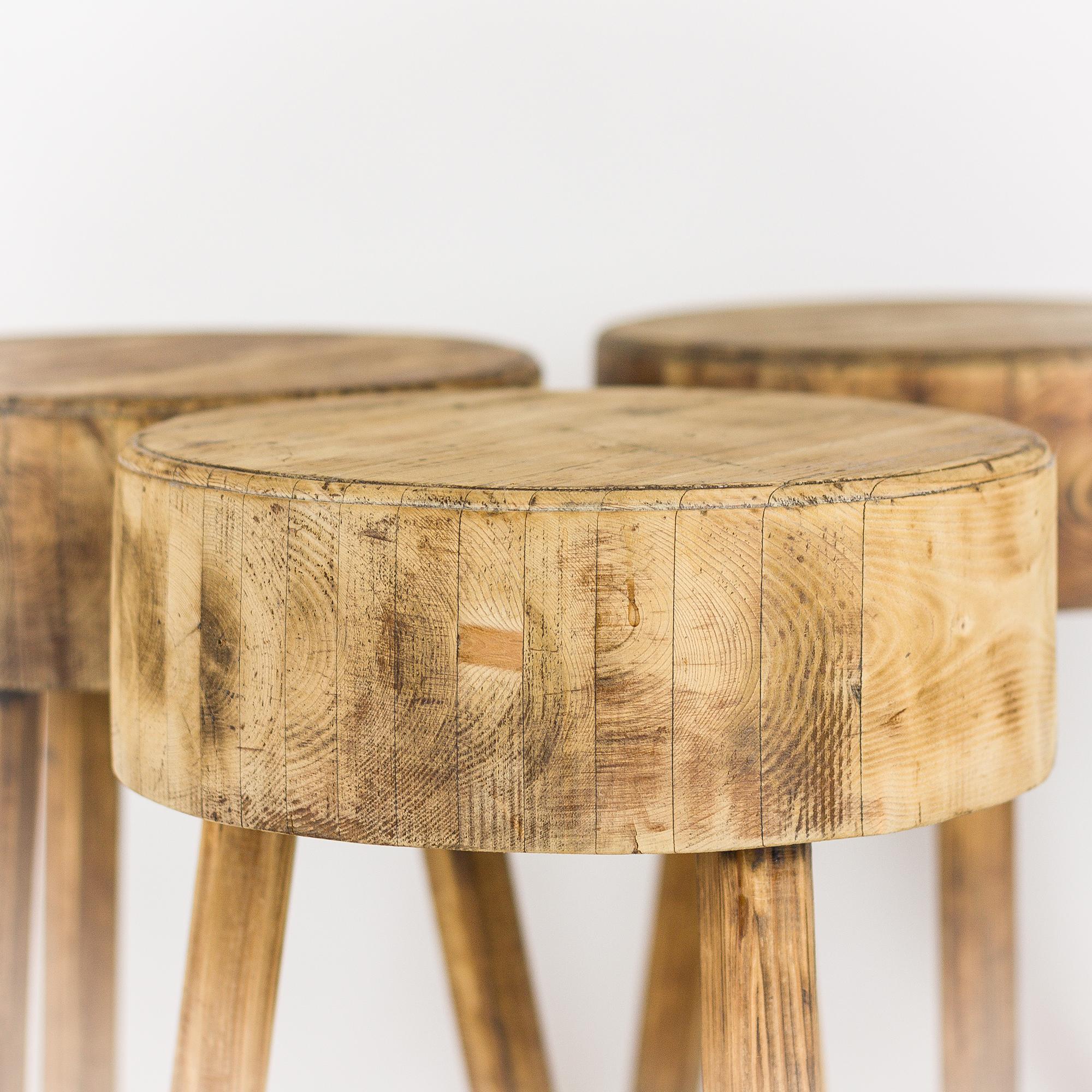 Mid-20th Century Vintage Estate Made Stools