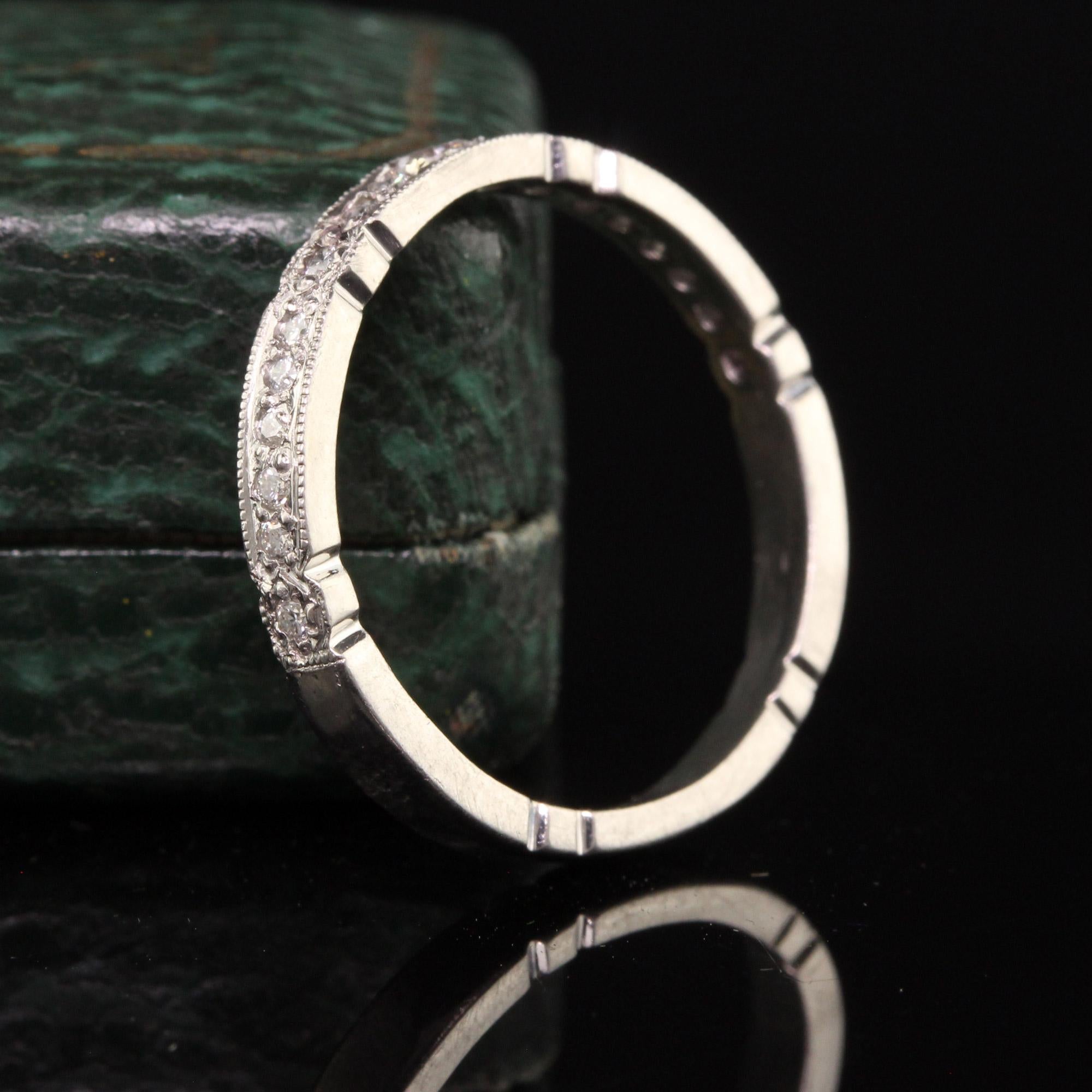 antique palladium wedding bands