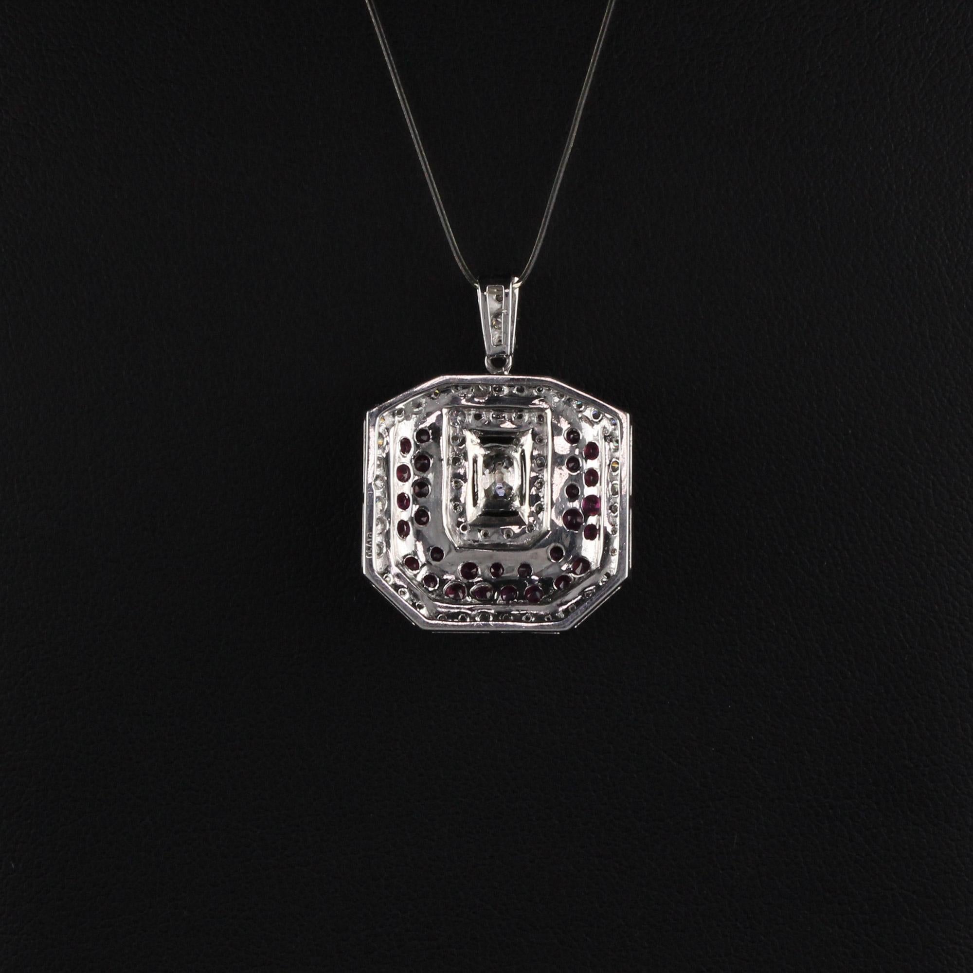 estate diamond pendant