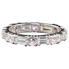 Vintage Estate Platinum Diamond Eternity Band
