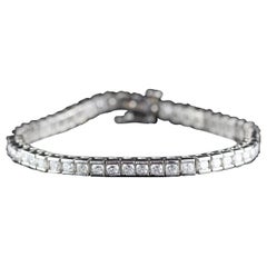 Vintage Estate Platinum Diamond Tennis Bracelet