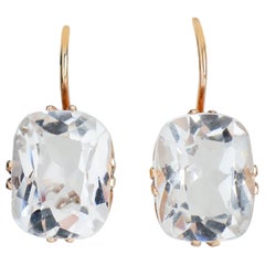 Vintage Estate Rock Crystal Earrings